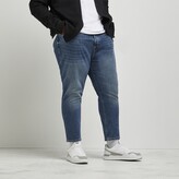 Thumbnail for your product : kind society Mens River Island Big & Tall Blue tapered jeans