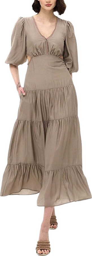 BGL Silk-Blend Midi Dress