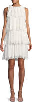 Thumbnail for your product : Rebecca Taylor Tiered Sleeveless Pinwheel Eyelet Dress