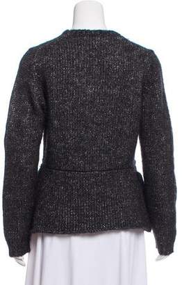 3.1 Phillip Lim Long Sleeve Metallic Sweater