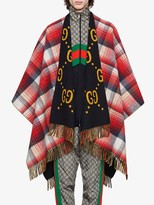Thumbnail for your product : Gucci Reversible GG wool poncho