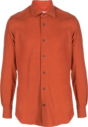 Mazzarelli Spread-Collar Cotton Shirt