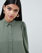 Thumbnail for your product : ASOS Design Long Sleeve Mini Shirt Dress
