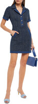Thumbnail for your product : Claudie Pierlot Denim-trimmed Tweed Mini Shirt Dress