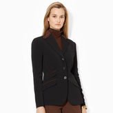 Thumbnail for your product : Ralph Lauren Petite Suede-Trim Wool Jacket