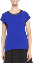 Thumbnail for your product : T Tahari Corey Jersey Short-Sleeve Blouse
