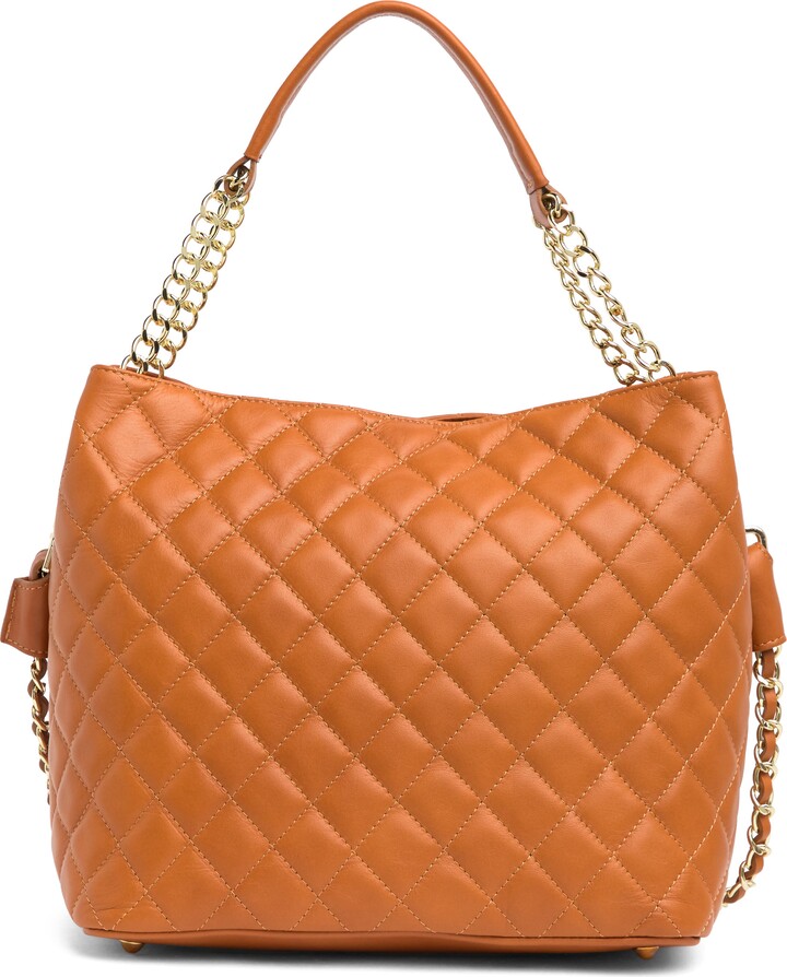 Persaman New York Ellen Diamond Quilted Leather Shoulder Bag ShopStyle