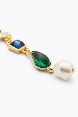 Ben-Amun 24-Karat Gold-Plated, Stone And Faux Pearl Earrings