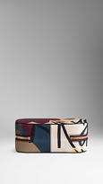 Thumbnail for your product : Burberry Book Cover Print Leather Ziparound Vanity Case