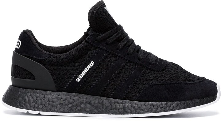 adidas X Neighborhood black Iniki Boost sneakers - ShopStyle