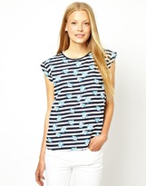 Thumbnail for your product : Oasis Stripe Flower Tee