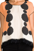 Thumbnail for your product : Anna Sui Mod Dots Lace Blouse