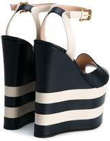 Thumbnail for your product : Gucci striped platform sandals