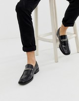 mock croc medusa chain loafers