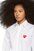Thumbnail for your product : Comme des Garcons Play White & Red Heart Patch Shirt