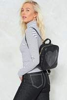 Thumbnail for your product : Nasty Gal WANT Un-Break My Heart Vegan Leather Backpack