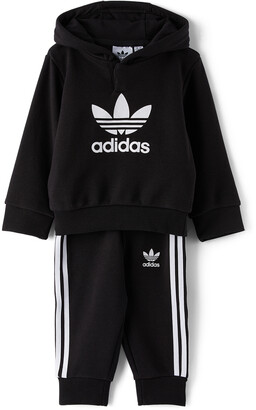 Adidas Originals Kids Baby Black Adicolor Tracksuit Set