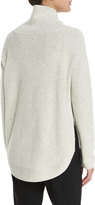 Thumbnail for your product : Vince Side-Zip Ribbed Turtleneck Sweater