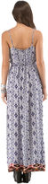 Thumbnail for your product : Twelfth St. By Cynthia Vincent | Zip Front Maxi Dress With Belt - Evil Eye Print
