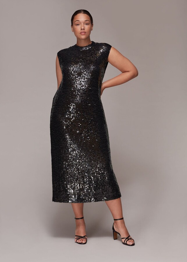 Whistles Arla Sequin Midi Dress ShopStyle