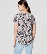 Thumbnail for your product : LOFT Petite Woodblock Floral Vintage Soft Tee