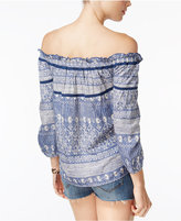 Thumbnail for your product : Roxy Juniors' Beach Fossil Printed Off-The-Shoulder Top