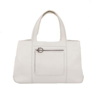 Ferragamo White Leather Handbags