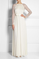 Thumbnail for your product : Temperley London Angeli embellished silk-chiffon and tulle gown