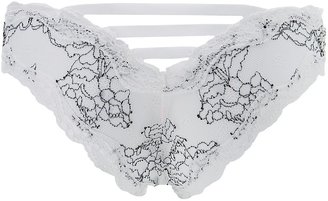 Charlotte Russe Lace Caged-Back Cheeky Panties