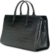 Thumbnail for your product : Saint Laurent crocodile embossed tote