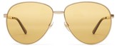 Thumbnail for your product : Gucci Eyewear Aviator Metal Sunglasses - Gold