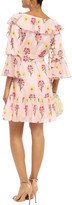 Thumbnail for your product : Borgo de Nor Lou Lou Ruffled Floral-print Cotton Mini Dress