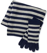 Thumbnail for your product : Crew Clothing Stripe Shimmer Scarf and Gloves Set
