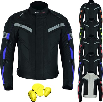 A-Pro Textile Motorcycle Jacket Armour Waterproof Padded Thermal