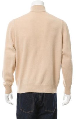 Brunello Cucinelli Wool Half-Zip Sweater