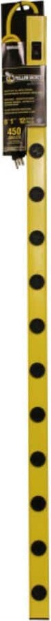 Yellow Jacket 12-Outlet 4 ft. Long 510J Metal Surge Strip 6 ft. Cord