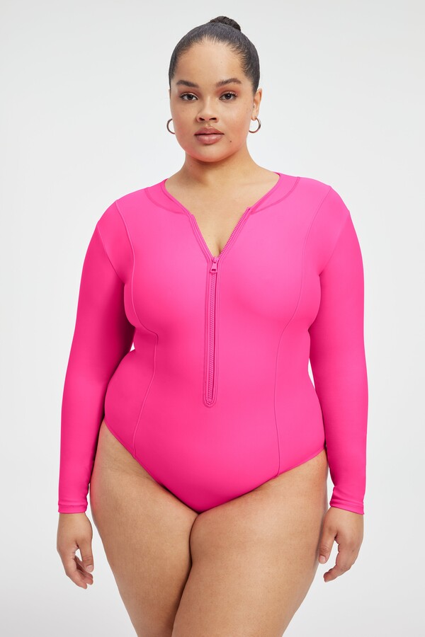Good American one piece swimsuit to hide stomach