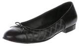 Thumbnail for your product : Chanel CC Leather Flats Black CC Leather Flats