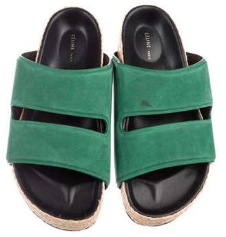 Celine Leather Slide Sandals
