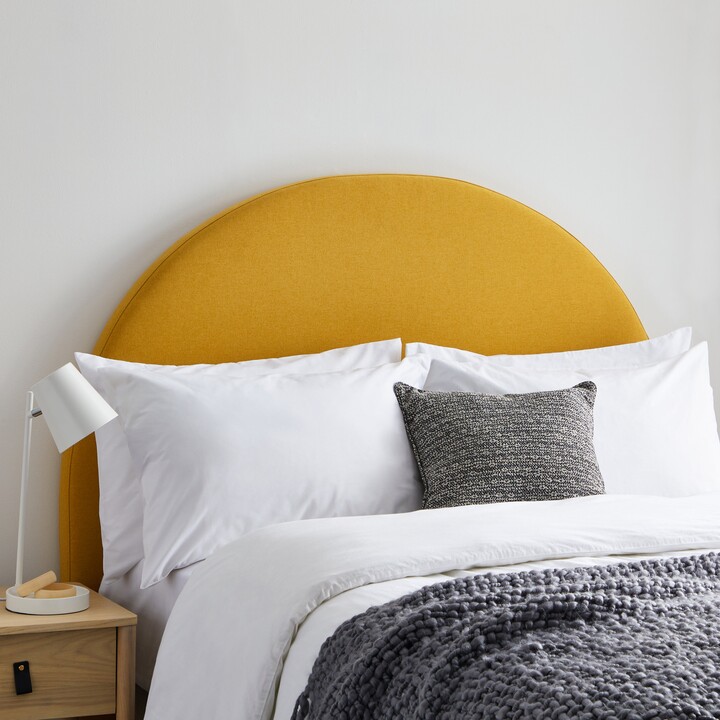 Dunelm Walter Faux Linen Headboard Ochre ShopStyle