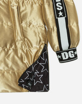 Thumbnail for your product : Dolce & Gabbana Long Coat In Laminated Millennials Star Nylon