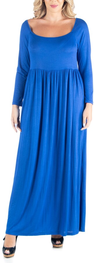 royal blue plus size dress