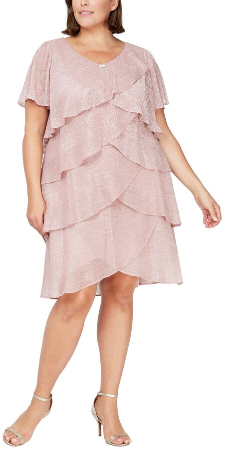 plus size ruffle dress