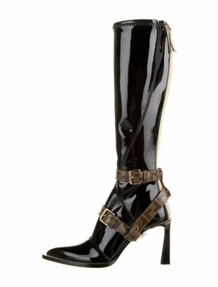 fendi boots patent leather
