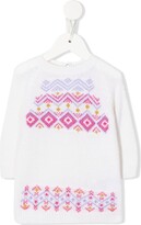Thumbnail for your product : Moncler Enfant Geometric-Print Knit Dress