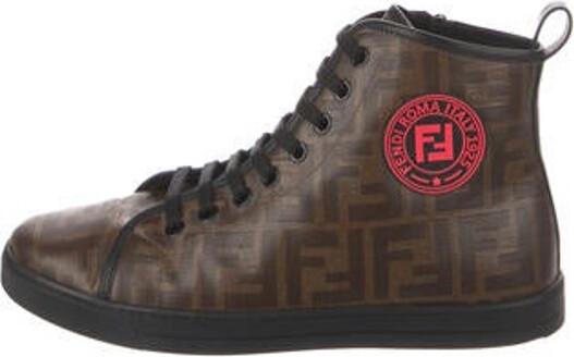 Fendi Zucca FF Logo Printed Sneakers - ShopStyle