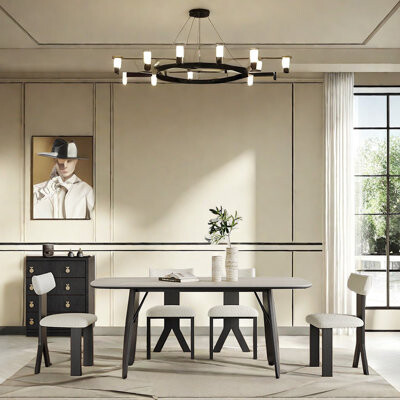 ASS Comfort Zone Luxury Sintered Stone Dining Table Chair Set