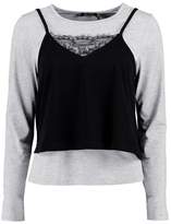 Thumbnail for your product : boohoo Ashleigh 2 in 1 Lace Detail Cami Tee