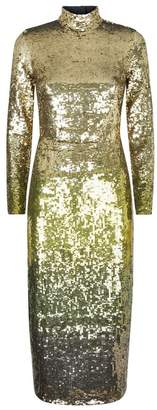 Temperley London Ruth Sequin Fitted Dress