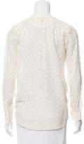 Thumbnail for your product : Rebecca Taylor Embroidered silk Top